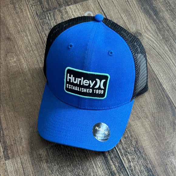 Hurley Other - Youth boys Hurley Blue and Black Logo Trucker Cap